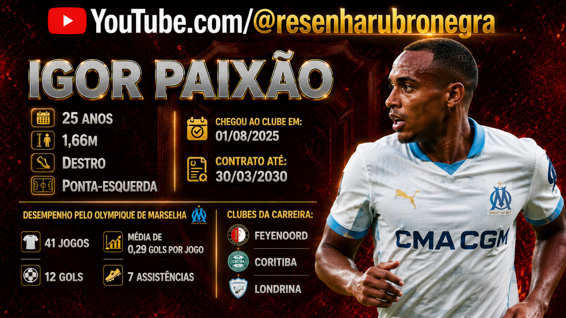 Torcida do Flamengo faz campanha por Igor Paix&atilde;o no Meng&atilde;o - Canal do YouTube Resenha Rubro Negra