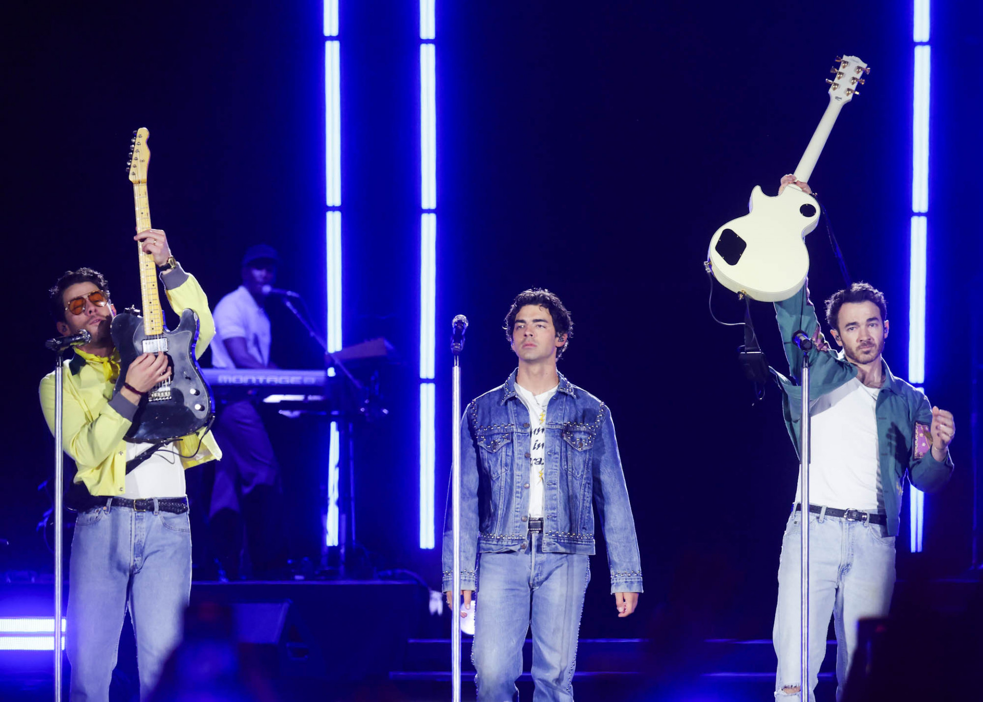 Jonas Brothers durante show em São Paulo - Clayton Felizardo / Brazil News