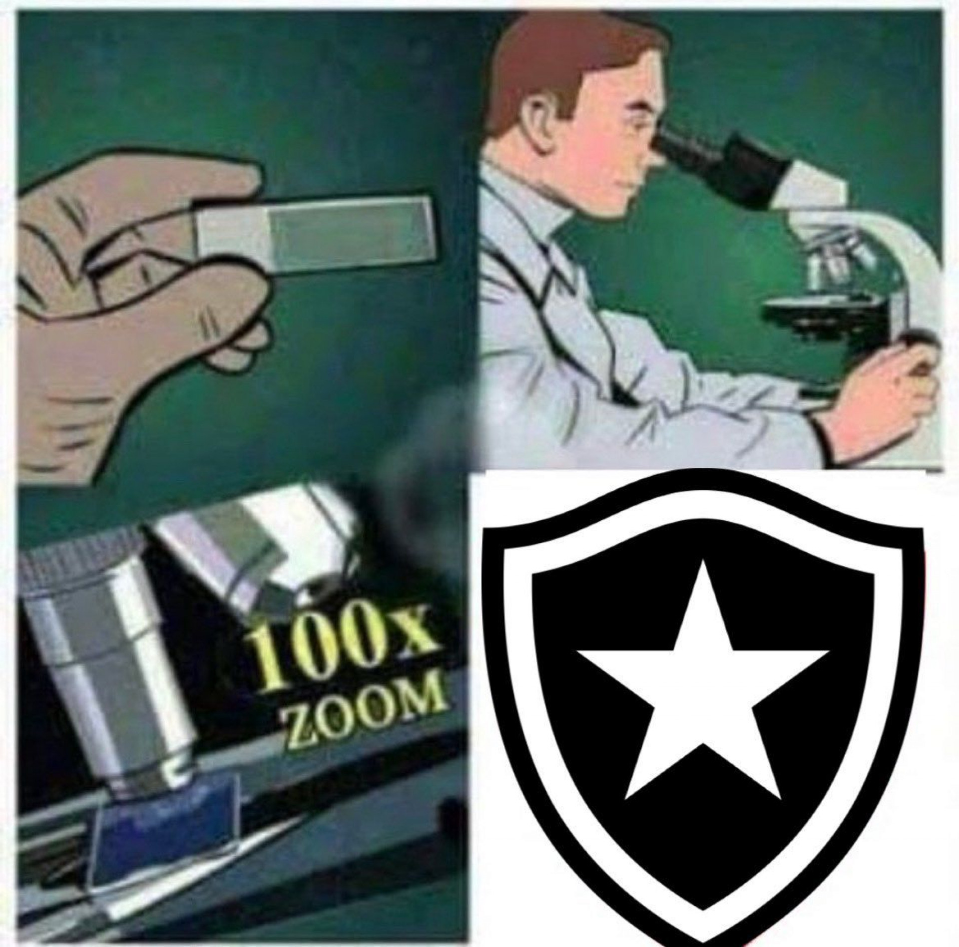 Meme sobre a eliminação do Botafogo na Copa do Brasil - Reprodução