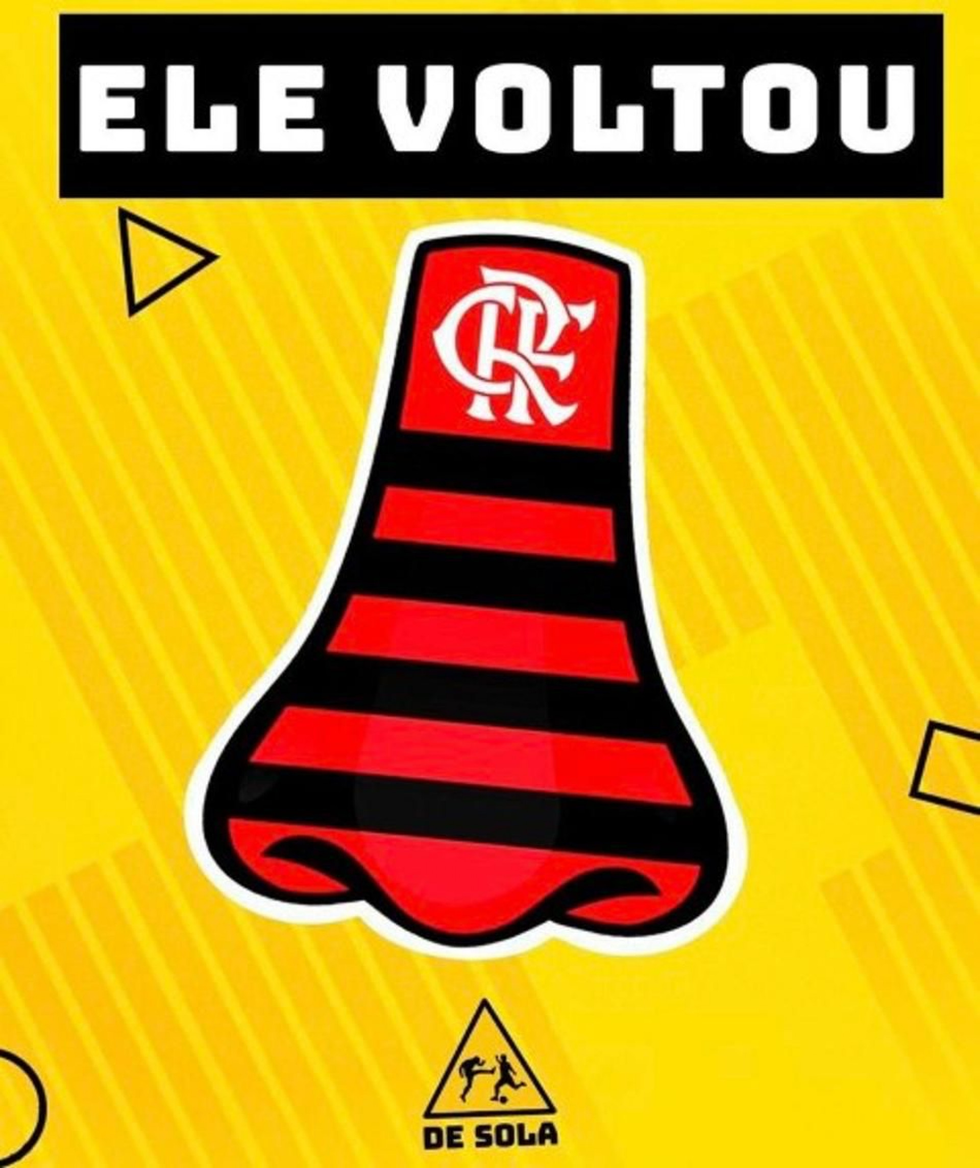 Eliminação do Flamengo na Copa do Brasil gerou memes - Reprodução/De Sola