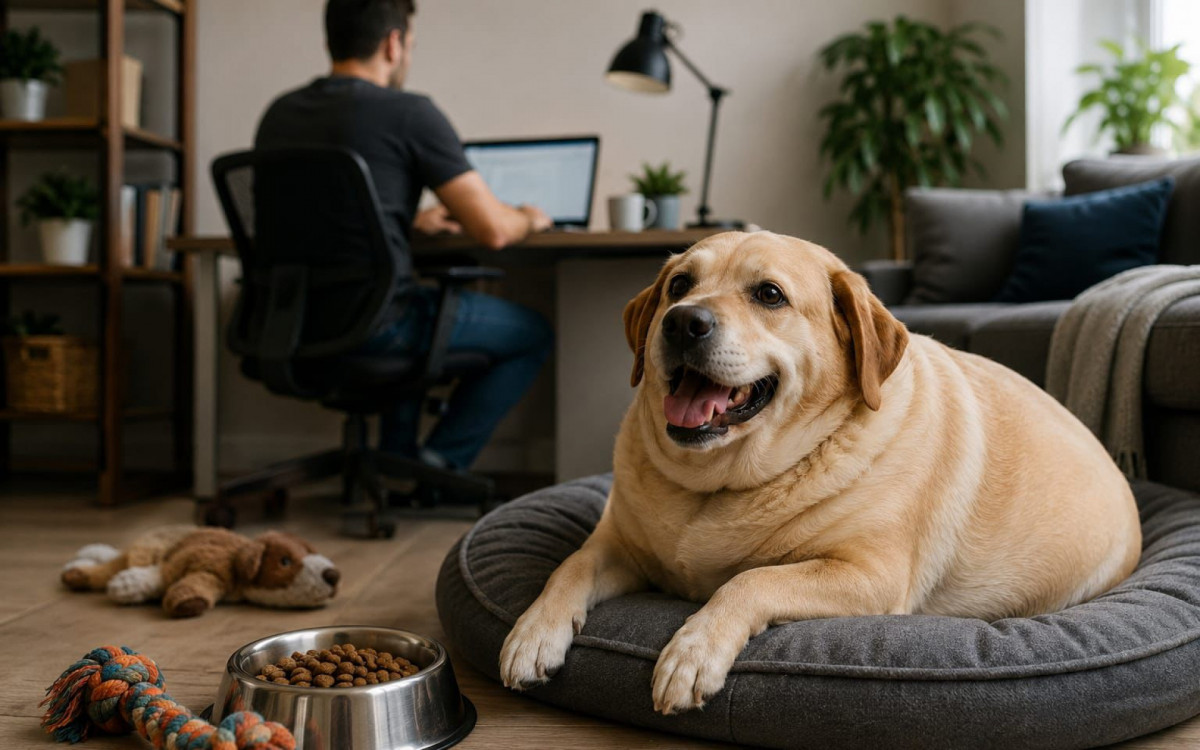 A consolidação do trabalho remoto no Brasil causou aumento da obesidade canina