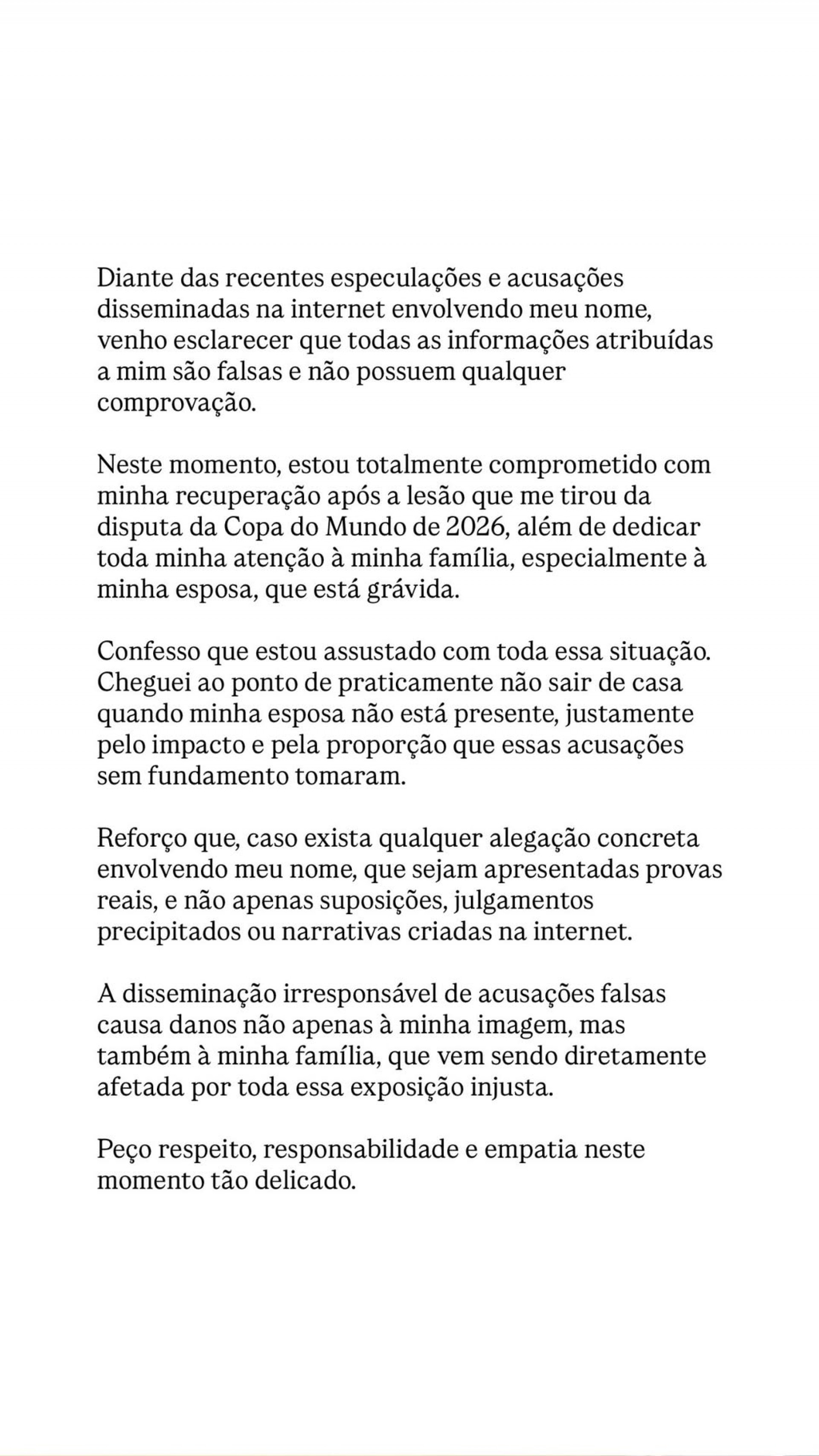 Eder Milit&atilde;o se pronuncia ap&oacute;s ser envolvido em pol&ecirc;mica sobre t&eacute;rmino de Virginia e Vini Jr - Reprodu&ccedil;&atilde;o / Instagram