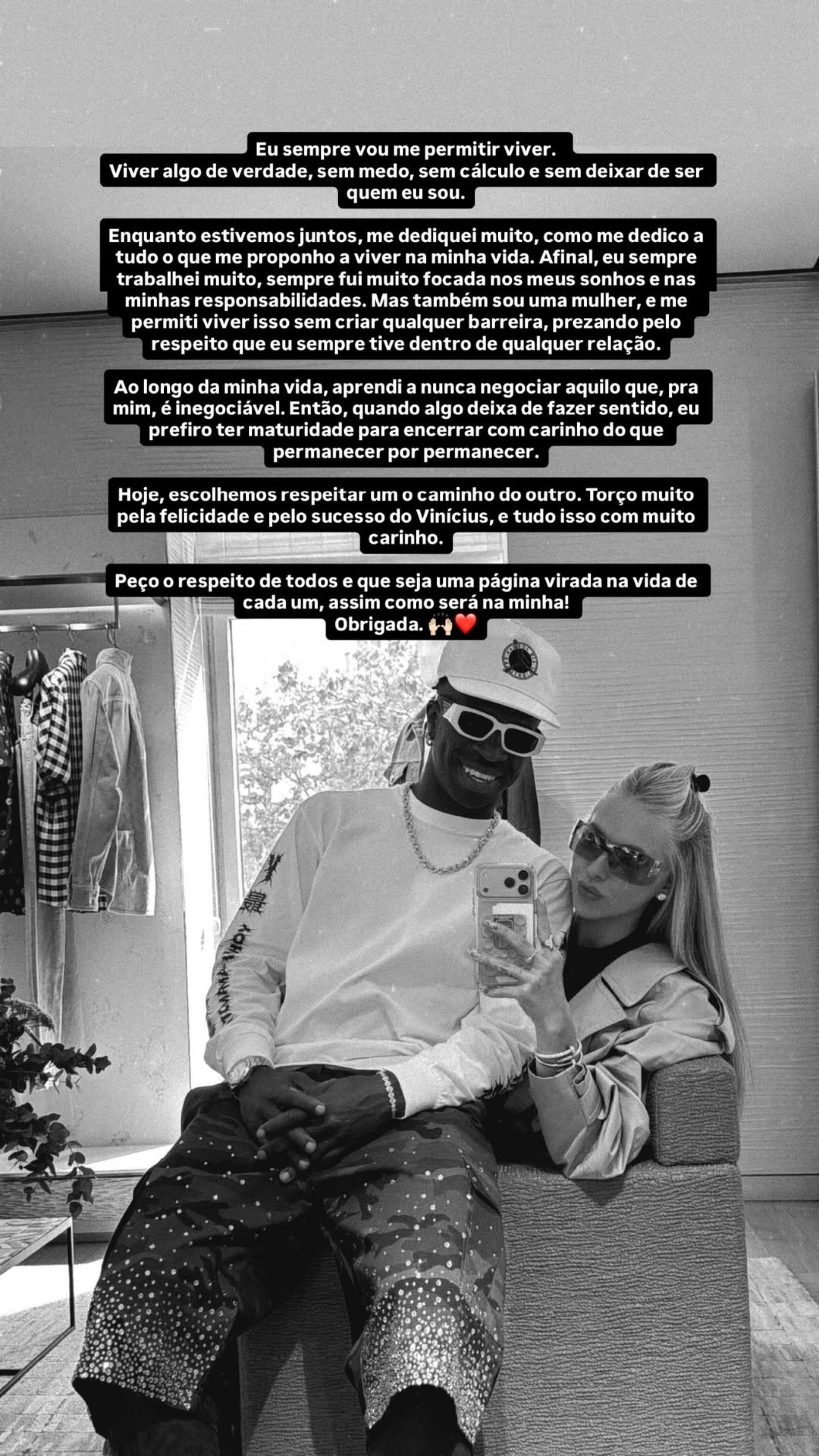 Virginia Fonseca anuncia término do namoro com Vini Jr. - Reprodução do Instagram