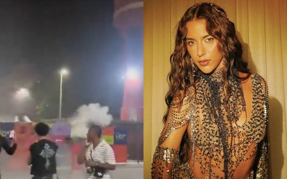 Vídeo! Confusão com fãs marca show gratuito de Marina Sena em festival da TV Globo
