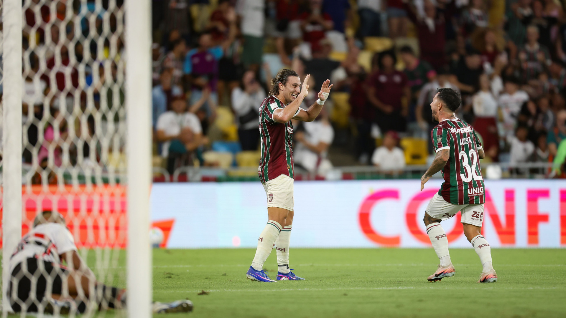 Canobbio comemora o gol pelo Fluminense contra o São Paulo - Marcelo Gonçalves/Fluminense FC