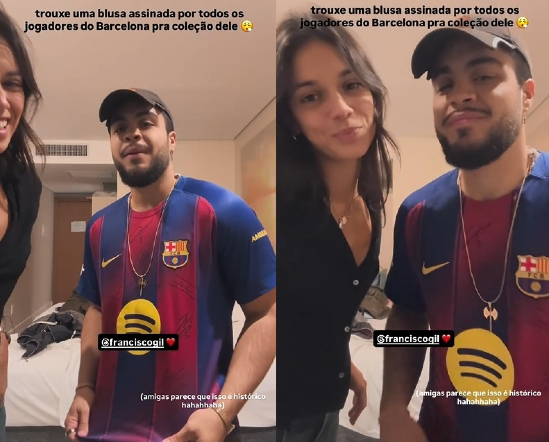 Francisco Gil mostrou presente que recebeu de Alane Dias  - Reprodução/Instagram 
