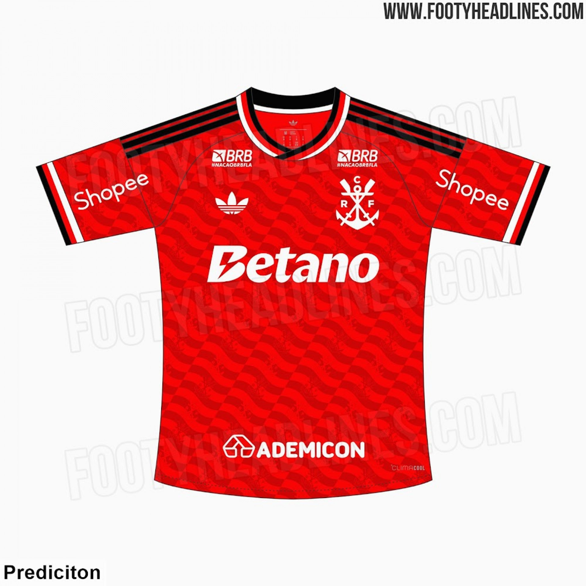 Site vazou nova terceira camisa do Flamengo - Divulgação/Footy Headlines