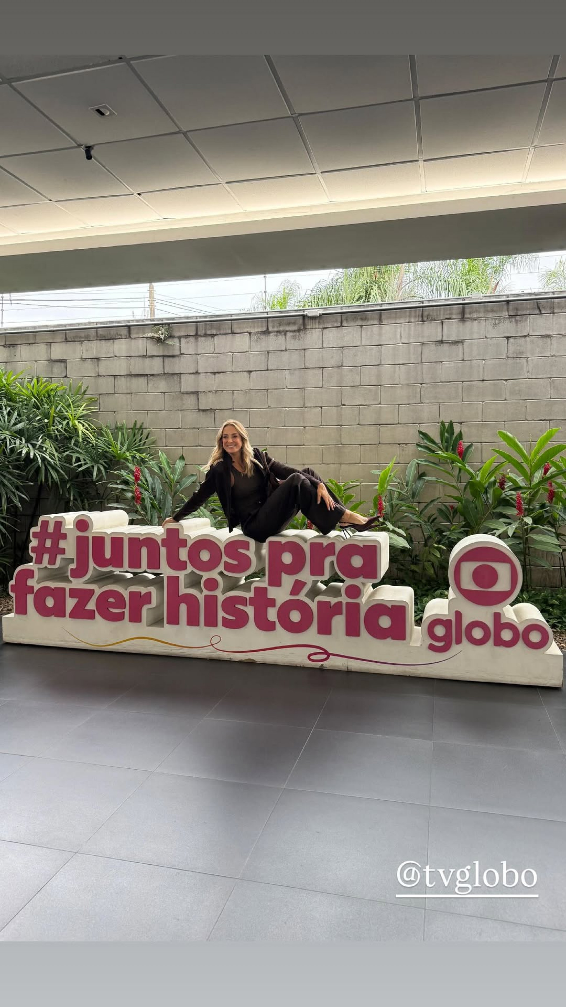 Ticiane Pinheiro visitou os Estúdios Globo  - Reprodução/Instagram 