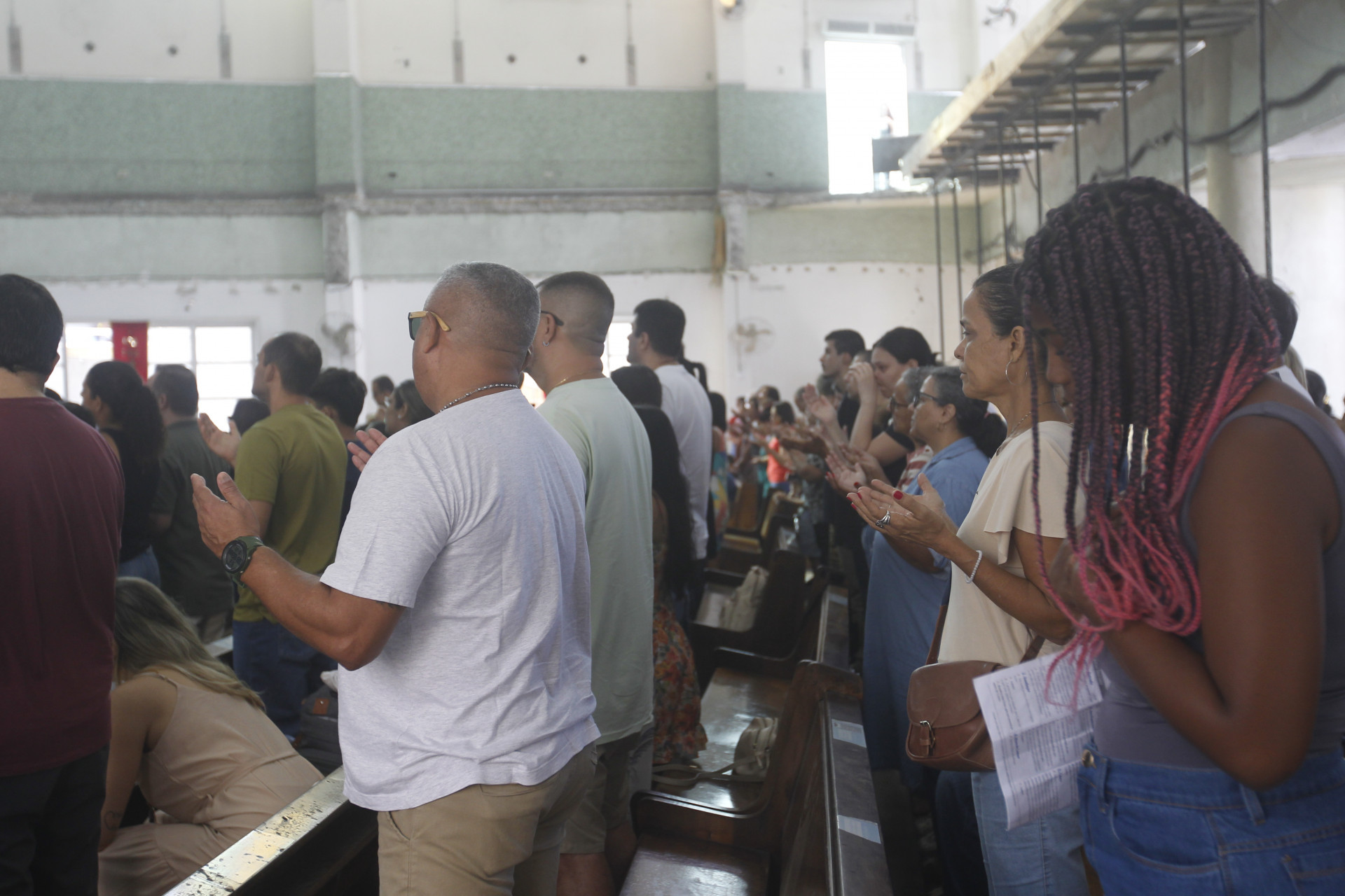 Ap&oacute;s cinco meses fechado, Santu&aacute;rio d&rsquo;Ajuda volta a acolher fi&eacute;is na Ilha do Governador
 - Reginaldo Pimenta/Ag&ecirc;ncia O Dia