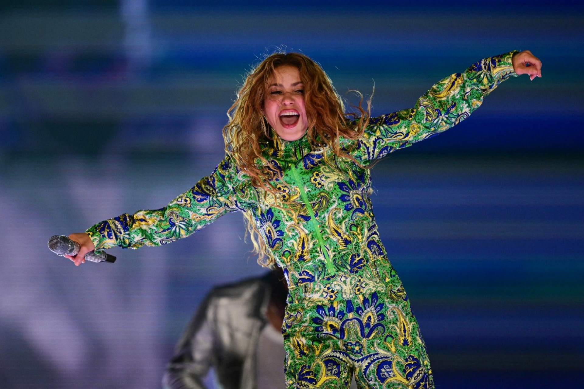 Shakira durante show em Copacabana - AFP