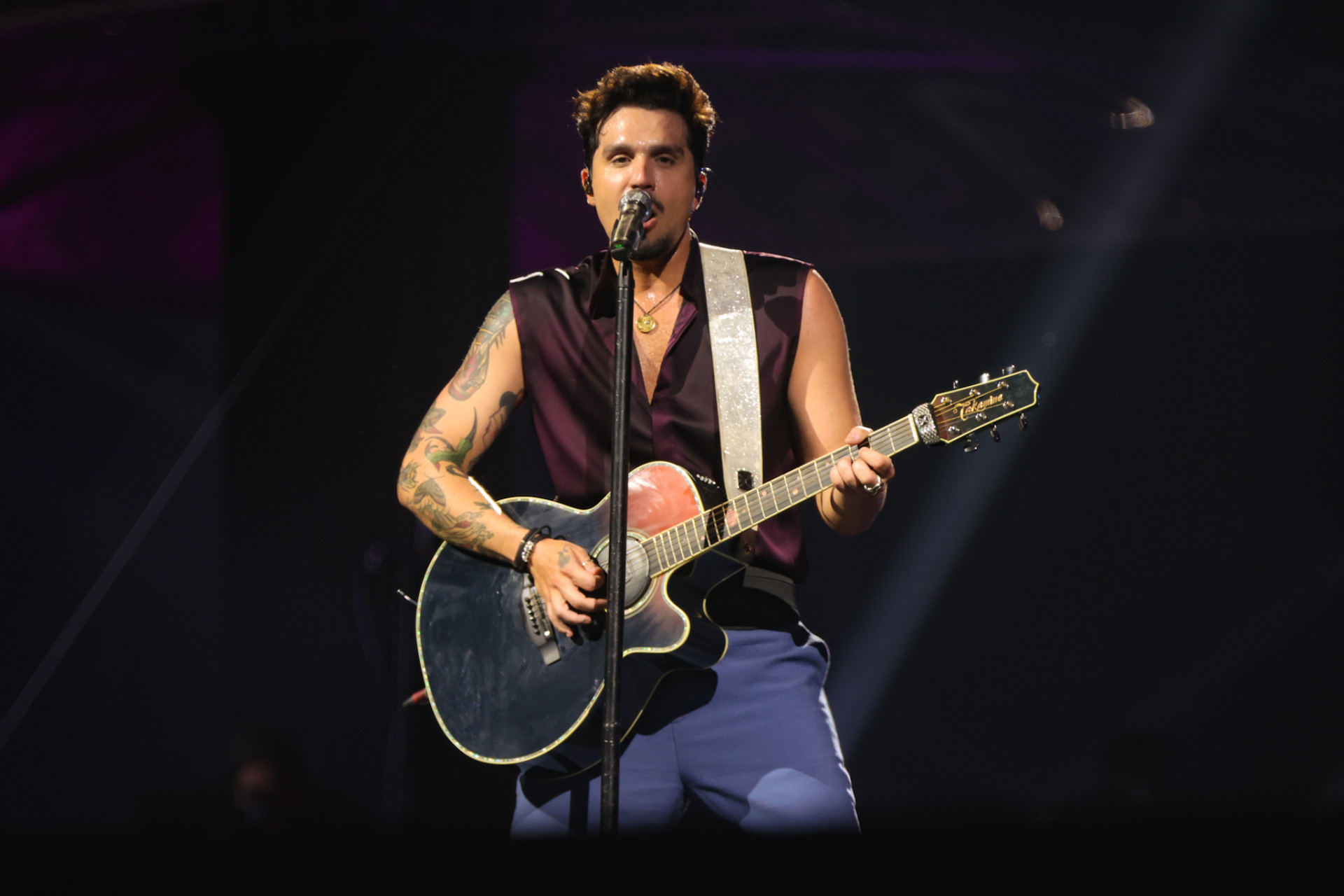Luan Santana cantou músicas que marcaram os 18 anos de carreira  - Victor Chapetta/BrazilNews