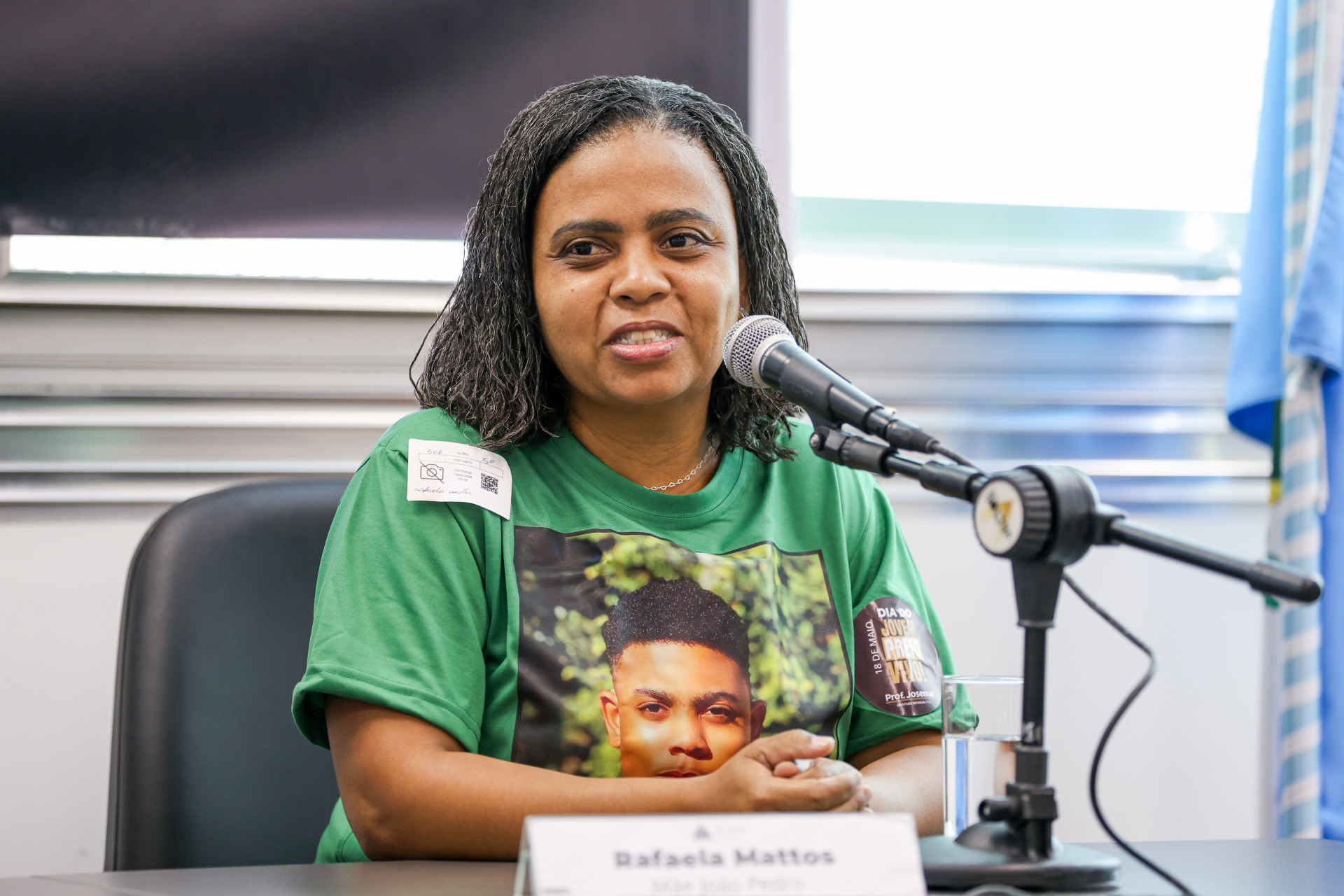 Mãe de João Pedro, Rafaela Matos - Divulgação / Alerj / Erick Quintanilha