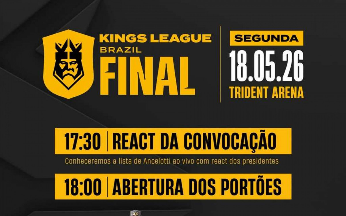 Final da Kings League Brasil: hor&aacute;rio e onde assistir