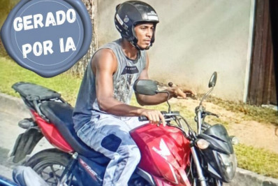 Imagem de suposto assediador da moto vermelha é falsa, confirma Polícia Militar