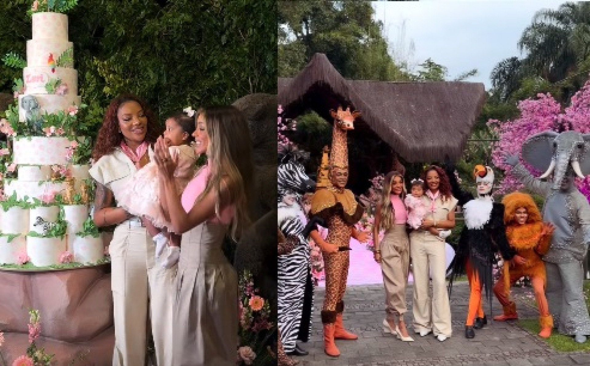 Ludmilla e Brunna Gonçalves comemoram o aniversário de Zuri - Reprodução do Instagram