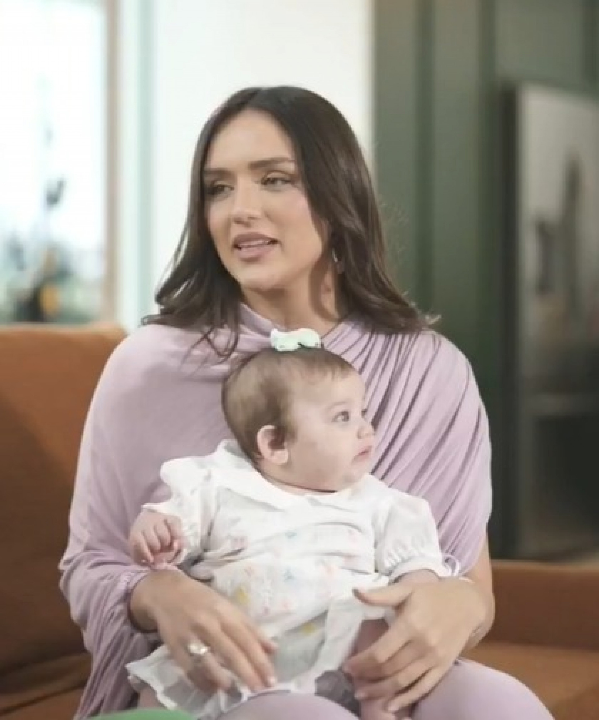 Rafa Kalimann e filha de 4 meses, Zuza - Reprodução / Globoplay