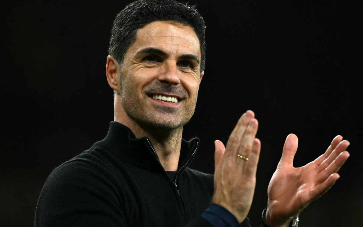Técnico do Arsenal, Arteta comemora o título do Campeonato Inglês após 22 anos de jejum