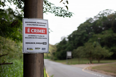 Prefeitura de Volta Redonda inicia instalação de placas de conscientização contra abandono e maus-tratos aos animais