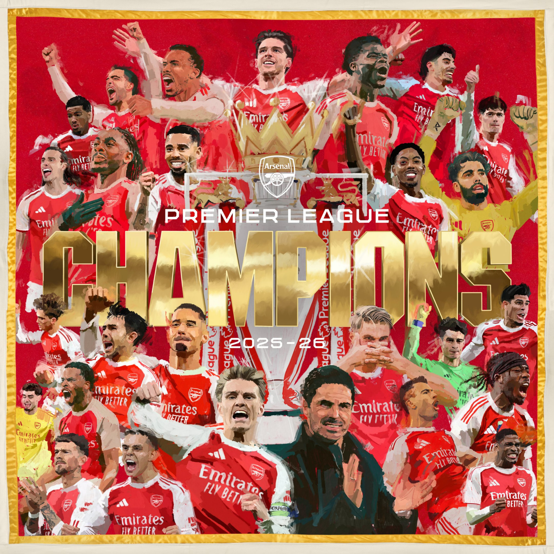 Arsenal conquistou o t&iacute;tulo do Campeonato Ingl&ecirc;s - Divulga&ccedil;&atilde;o / Arsenal