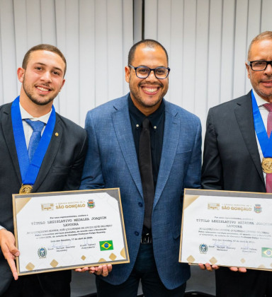 Deputado Estadual Guilherme Delaroli é homenageado em São Gonçalo