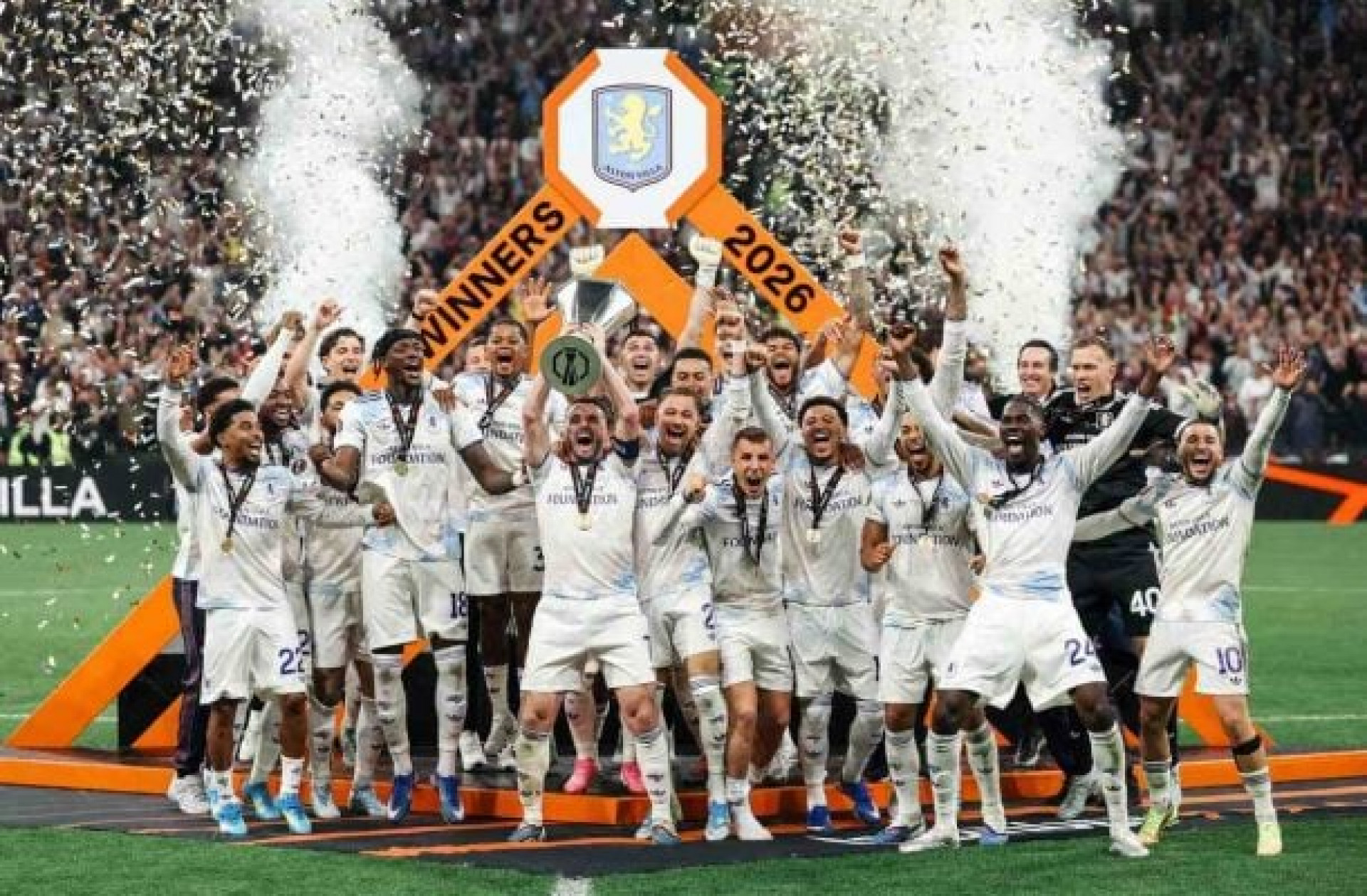 Aston Villa vence Freiburg e &eacute; campe&atilde;o da Liga Europa