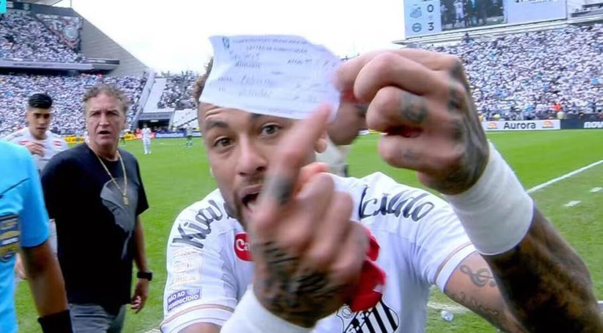 Santos tenta anular jogo contra Coritiba no STJD ap&oacute;s substitui&ccedil;&atilde;o errada de Neymar