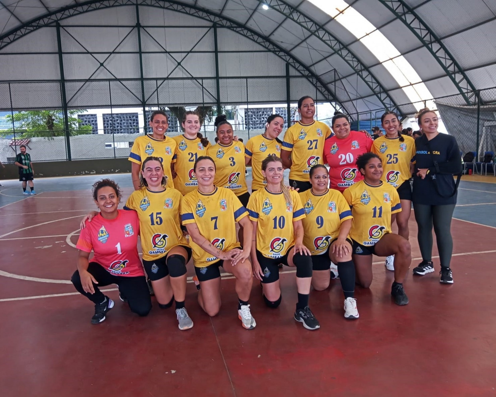 Elenco feminino do Handebol - Divulga&ccedil;&atilde;o/Equipe