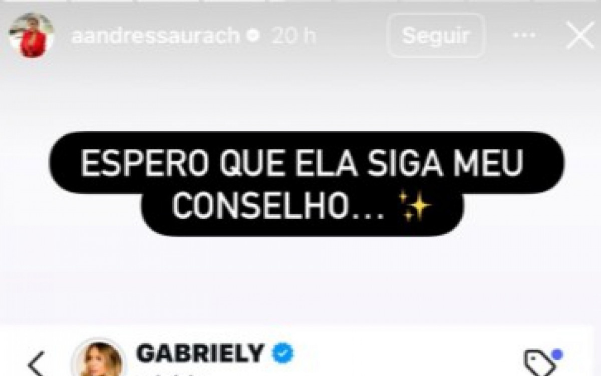 Andressa Urach d&aacute; conselho para Gabrielly Miranda, esposa de Endrick