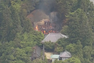 Templo budista no Japão que abrigava 'Chama Eterna' é destruído por incêndio