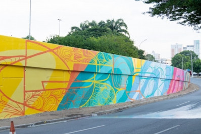 Arte do graffiti tem efeito impactante e atrai atenções para celebração