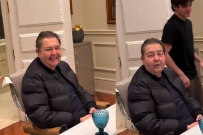 Vídeo: Faustão se diverte em festa de aniversário intimista do filho caçula