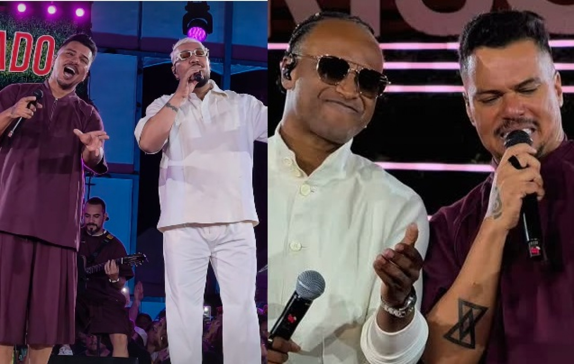 Belo e Thiaguinho participam de audiovisual do Sorriso Maroto - Reprodução de vídeo / Instagram