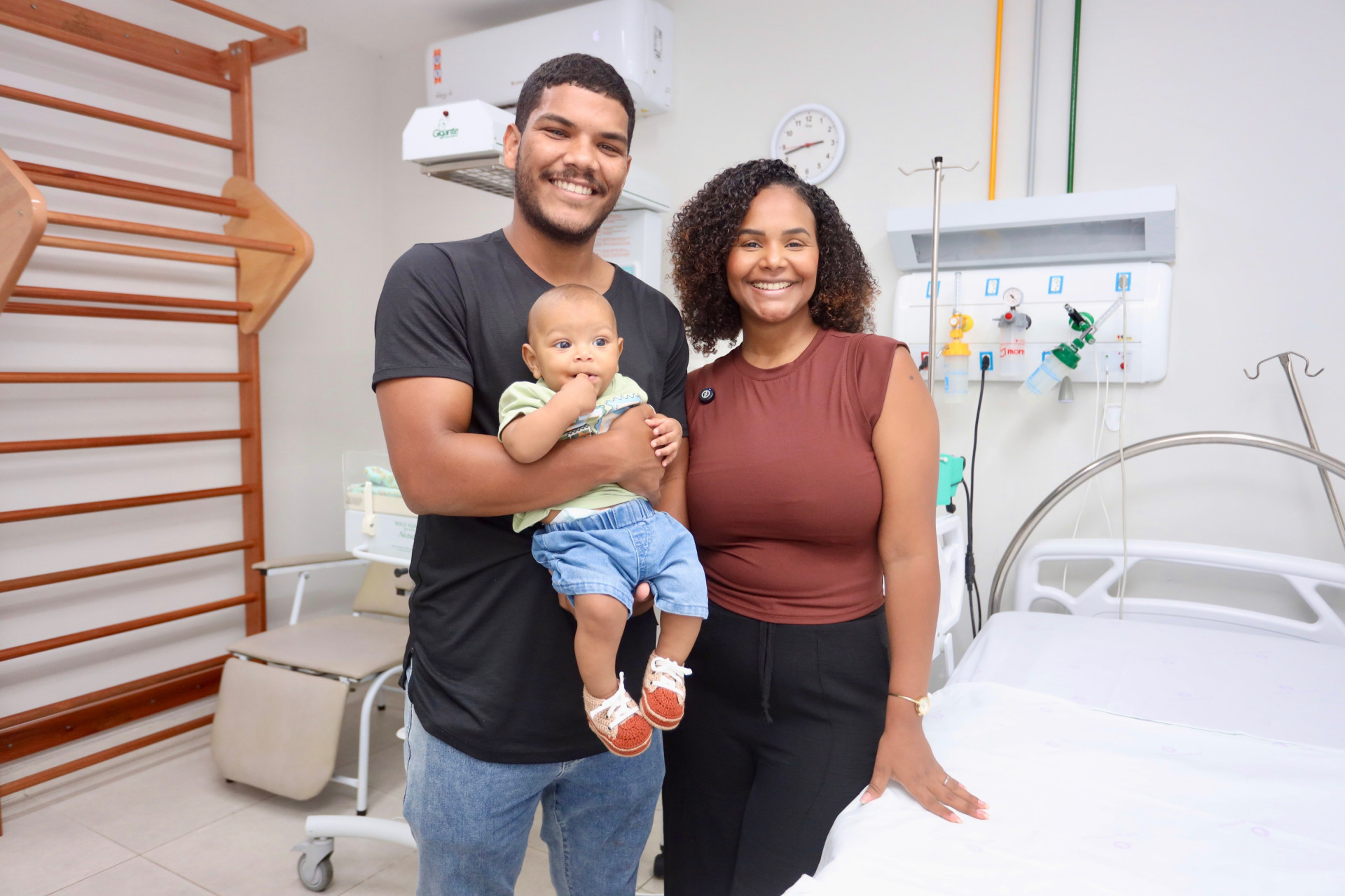 Lorena &eacute; m&atilde;e do pequeno Estev&atilde;o, um dos 1.700 beb&ecirc;s que nasceram na nova Maternidade