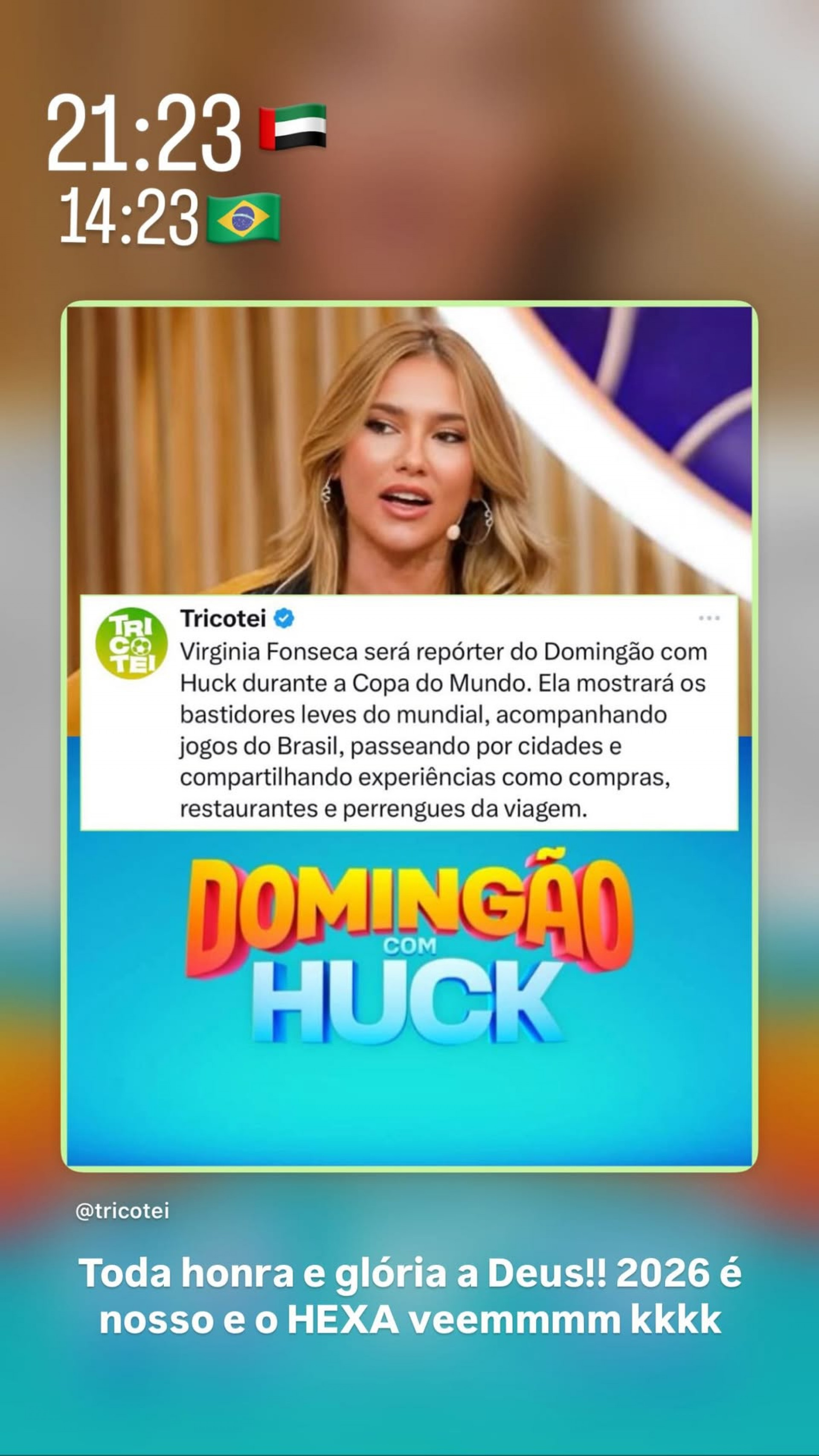 Virginia Fonseca confirmou trabalho no evento esportivo  - Reprodução/Instagram 