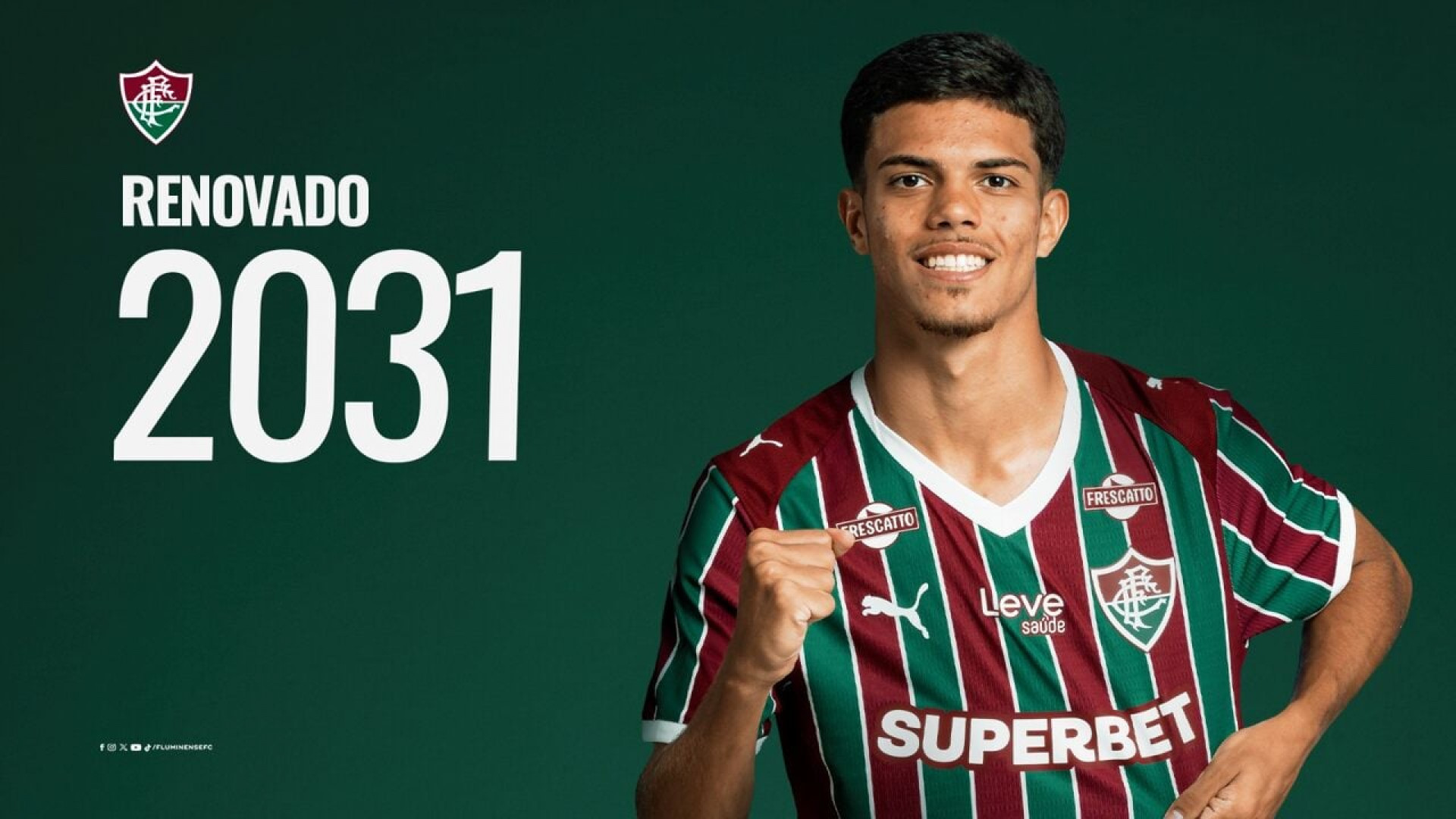 Fluminense anuncia renova&ccedil;&atilde;o com J&uacute;lio Fidelis