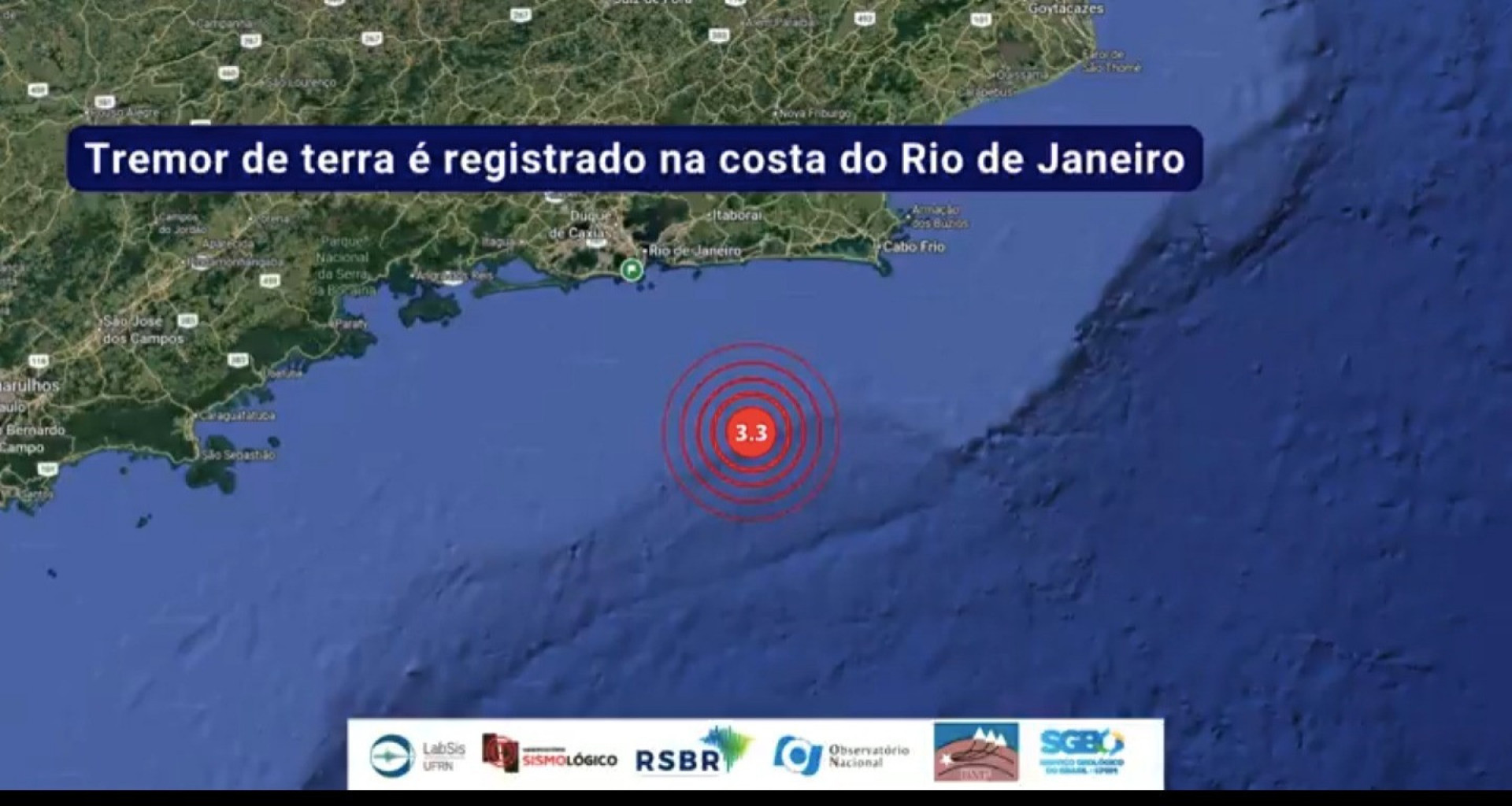Especialista aponta falhas geológicas como possível causa de tremores na costa de Maricá