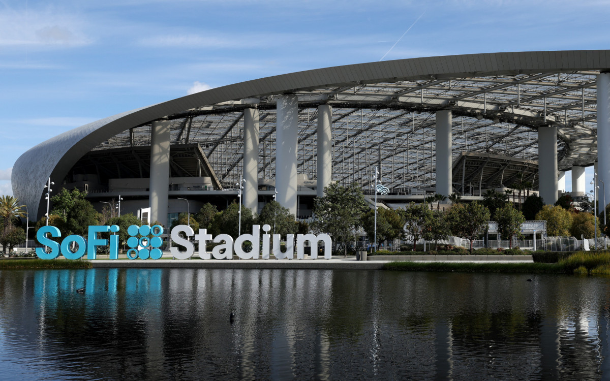 Inaugurado em 2020, o Estádio de Los Angeles está a apenas 30 minutos de carro do estádio Rose Bowl, que sediou a final da Copa de 1994, vencida pelo Brasil
