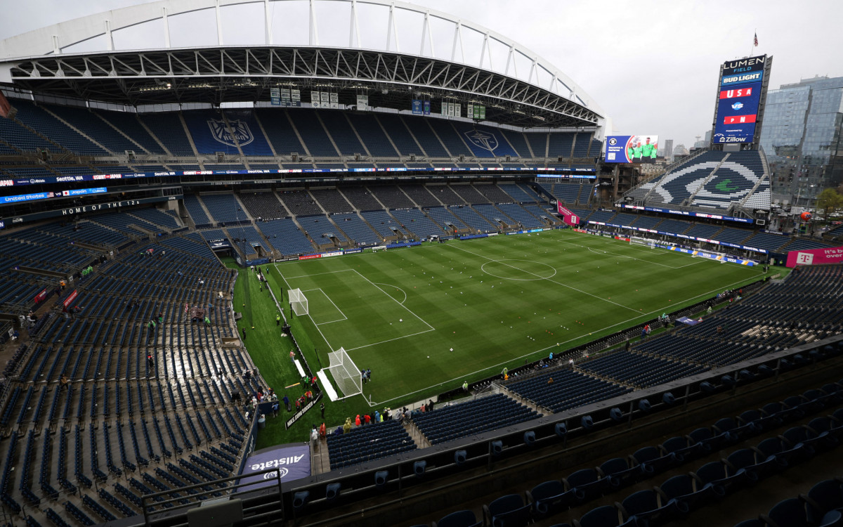 O Estádio de Seattle tem capacidade para 69 mil pessoas