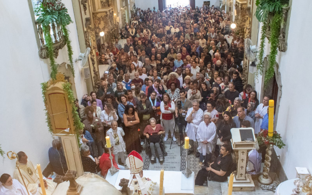 Cardeal Orani João Tempesta presidiu missa em homenagem a Santa Rita