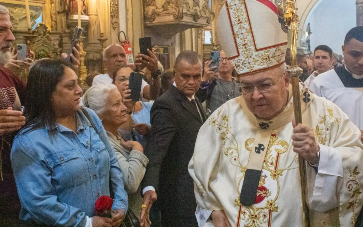 Cardeal Orani João Tempesta presidiu missa em homenagem a Santa Rita