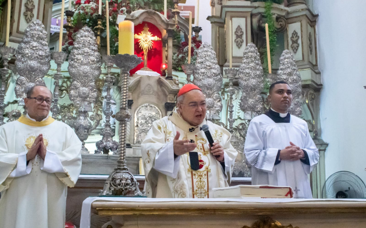 Cardeal Orani João Tempesta presidiu missa em homenagem a Santa Rita