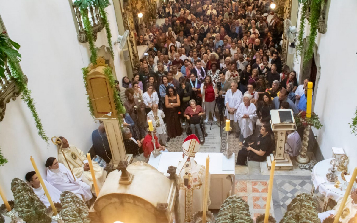 Cardeal Orani João Tempesta presidiu missa em homenagem a Santa Rita