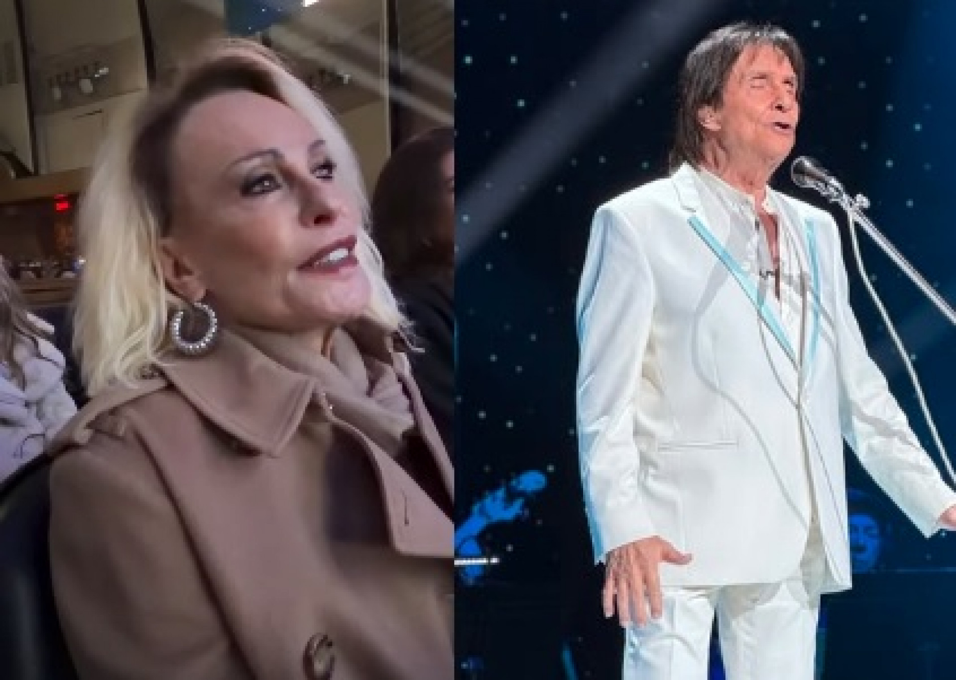 Ana Maria Braga assiste ao show de Roberto Carlos - Reprodução do Instagram