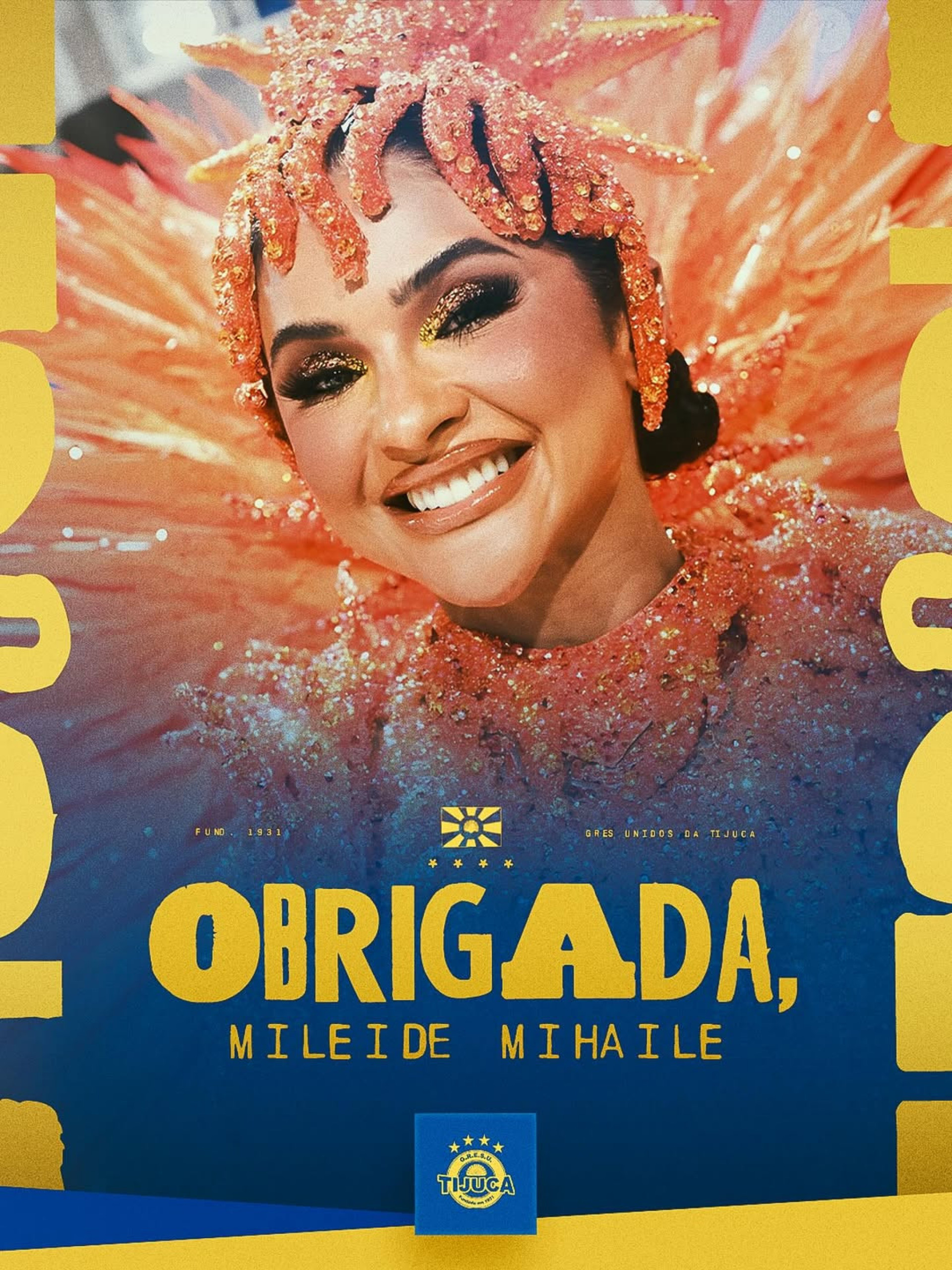 Unidos da Tijuca comunicou sa&iacute;da de Mileide Mihaile  - Reprodu&ccedil;&atilde;o/Instagram 