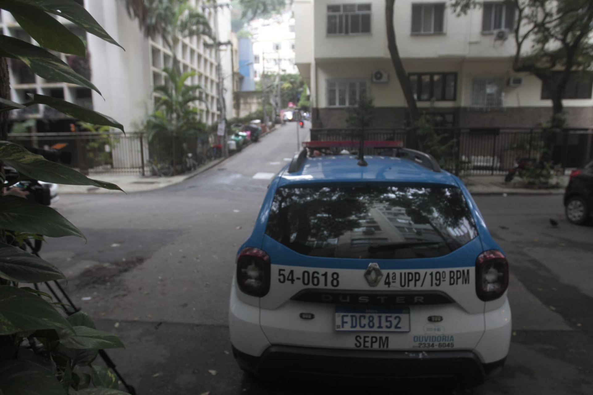 Policias militares reforçaram patrulhamento no acesso ao Morro da Babilônia, no Leme, Zona Sul do Rio - Reginaldo Pimenta / Agência O DIA
