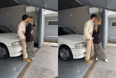 Fiuk surge aos beijos com loira e rebate comentários: 'Não é IA?'