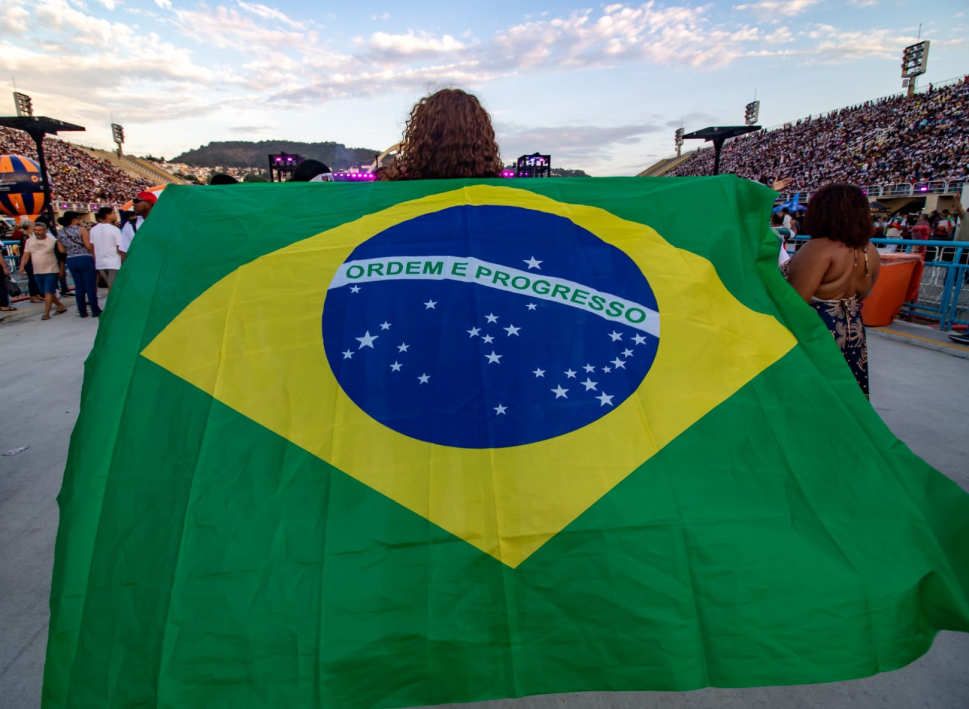 Fiés levaram bandeiras do Brasil para a 19ª edição Marcha para Jesus - Érica Martin/Agência O Dia