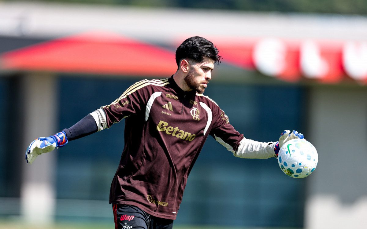 Rossi em treino do Flamengo