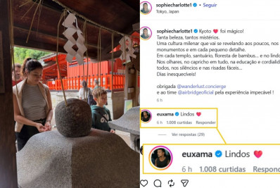 Xamã aumenta rumores de reconciliação ao comentar em post de Sophie Charlotte
