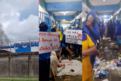 Centenas de detentos tomam prisão na Venezuela para denunciar tortura